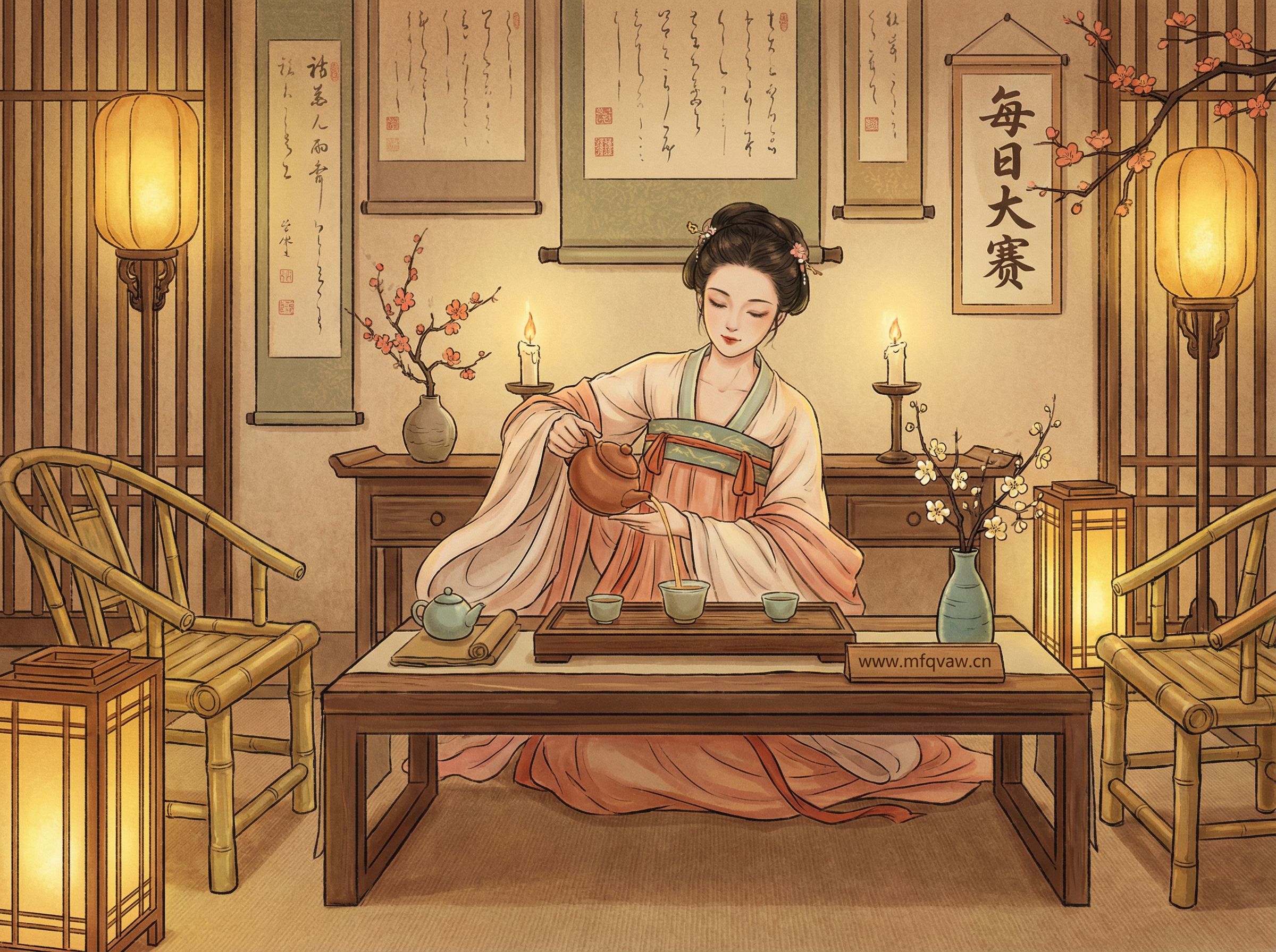 每日大赛茶艺师王芳